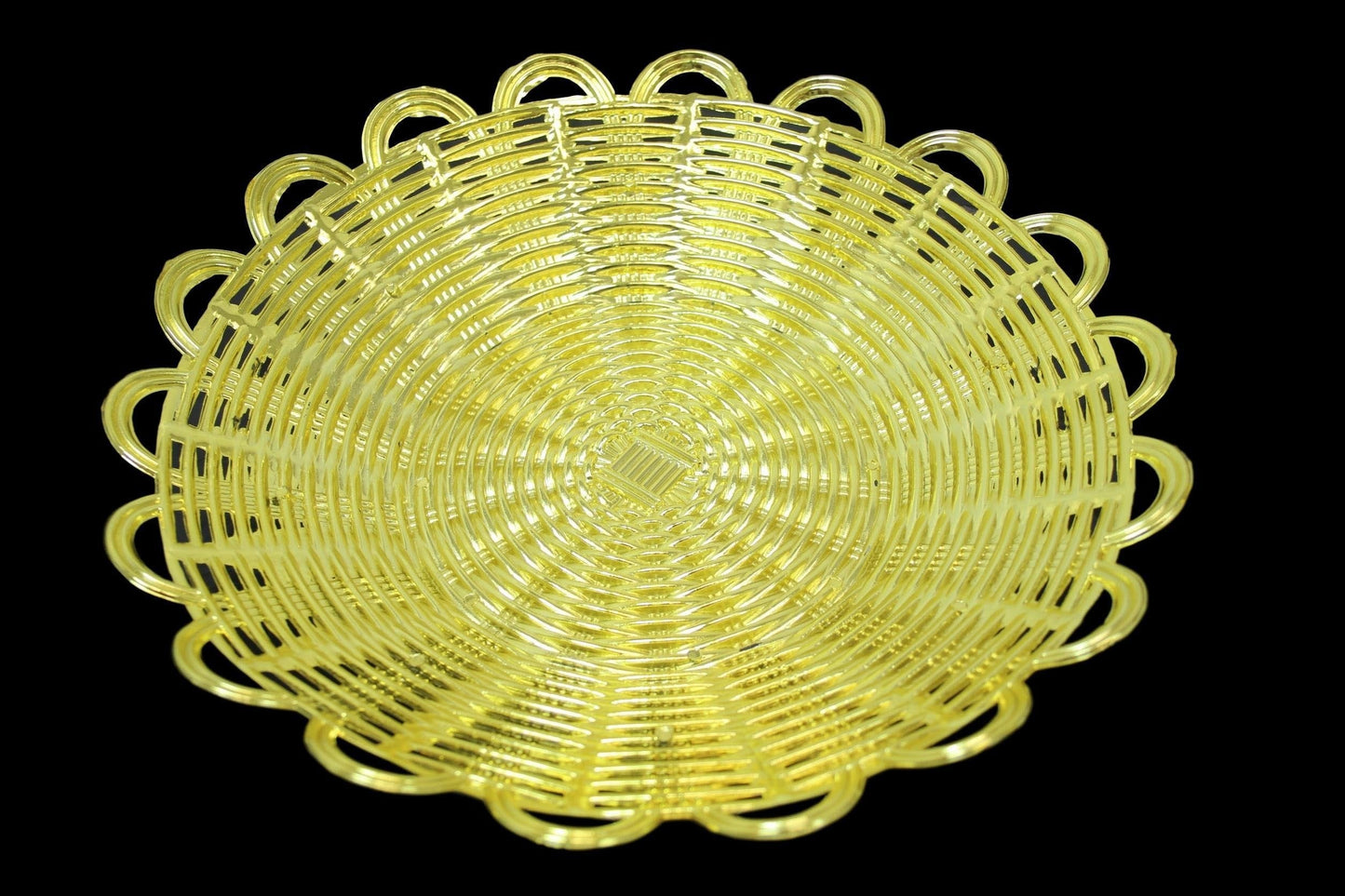 Silver/Gold Serving Plastic Food Home Desserts Party Celebration Serving Plate 28cm 6144