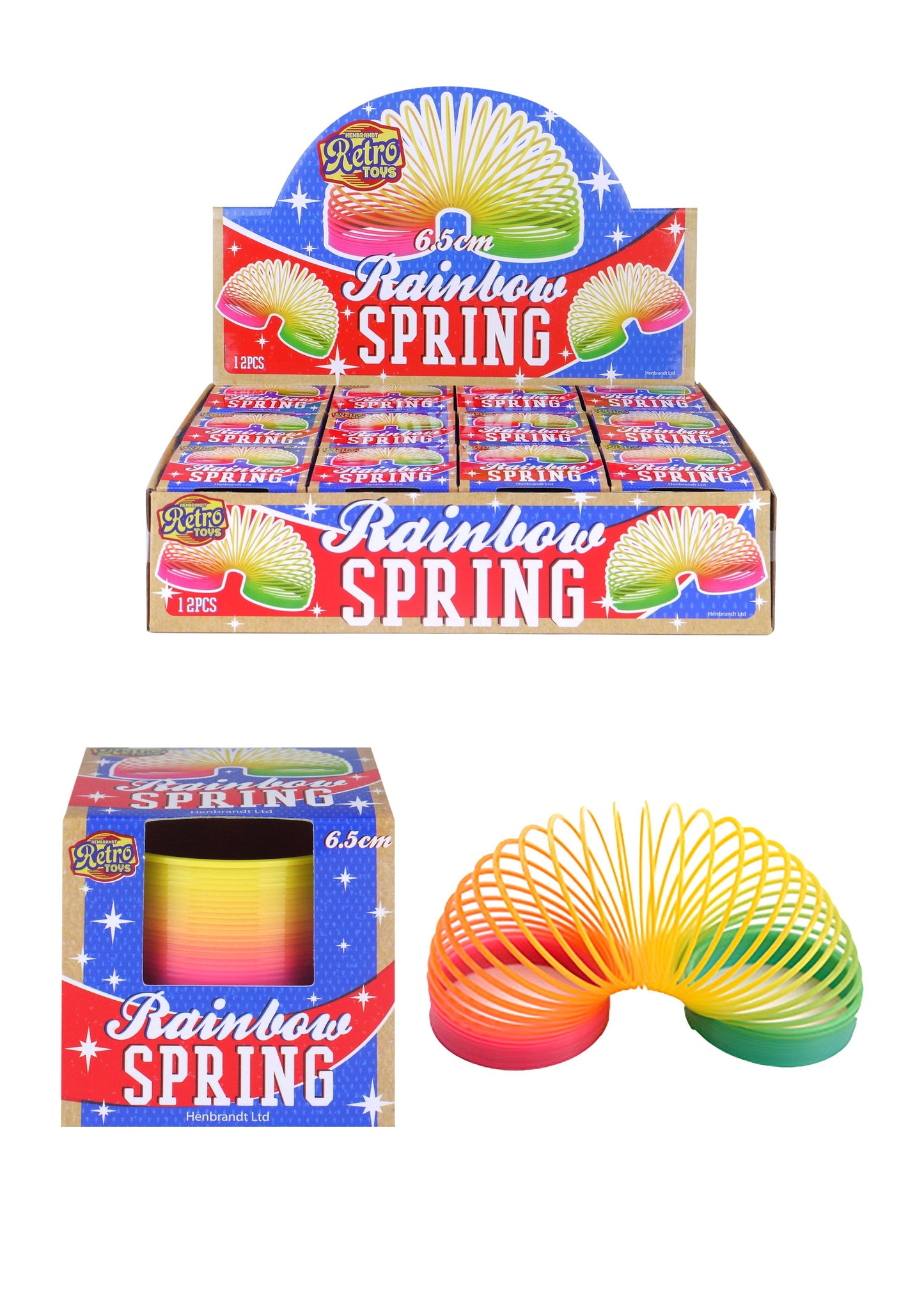 Children's Playing Rainbow Springing Bouncy Spring 6.5 cm N68002 A