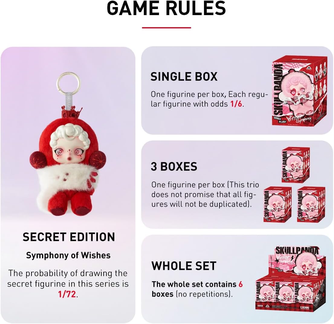 SKULLPANDA Winter Symphony Series Plush Premium Design - Fan-Favourite Collectible Chic Art Toy Action Figure