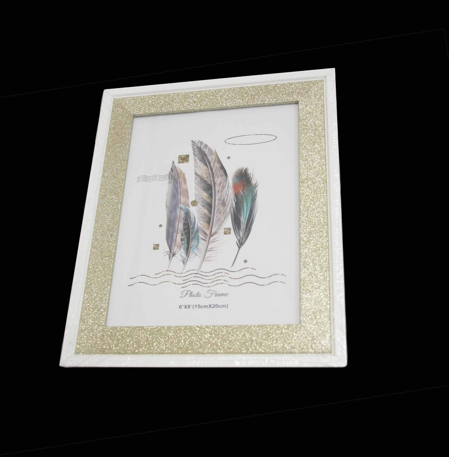 Silver / Gold Sparkly Photo Frame 15 x 20 cm Assorted Colours 6227