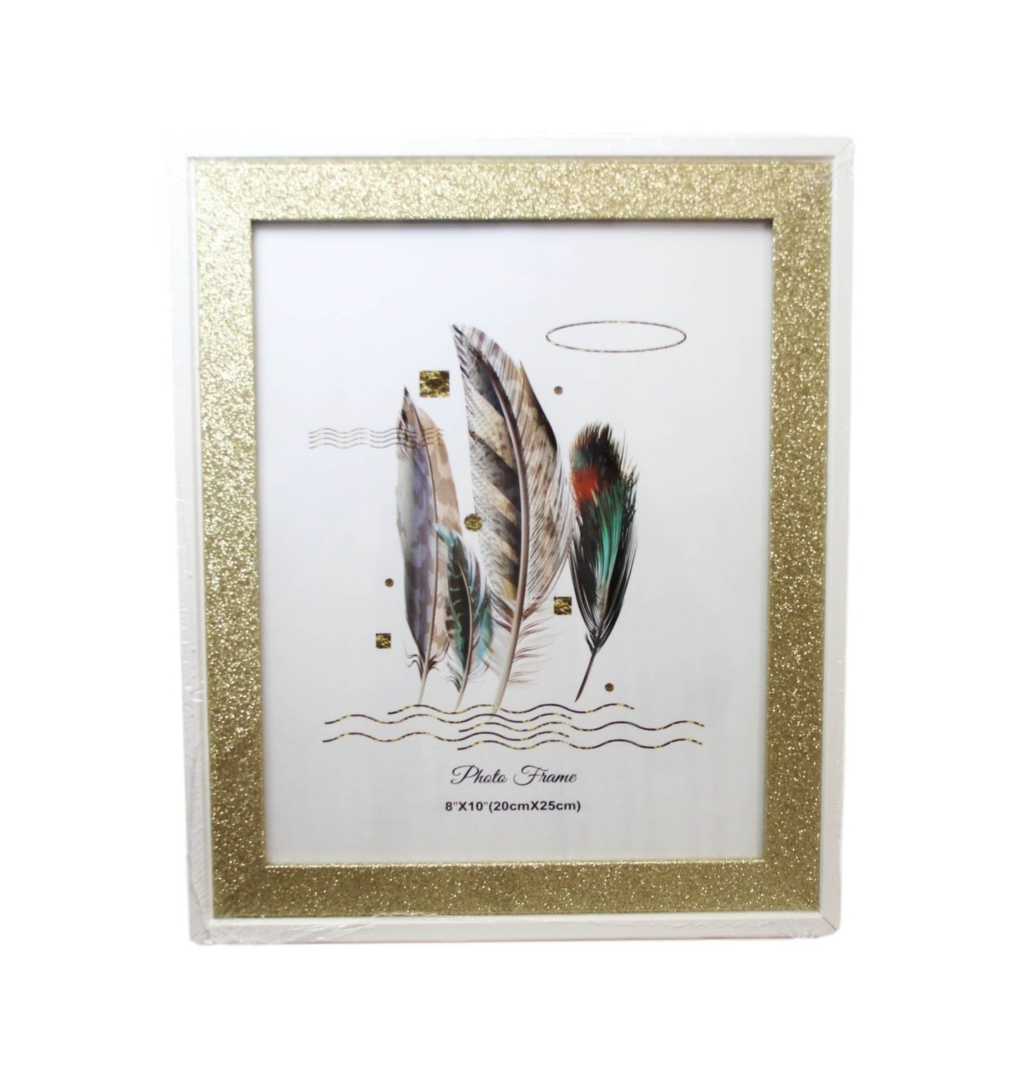 Silver / Gold Sparkly Photo Frame 20 x 25 cm Assorted Colours 6228