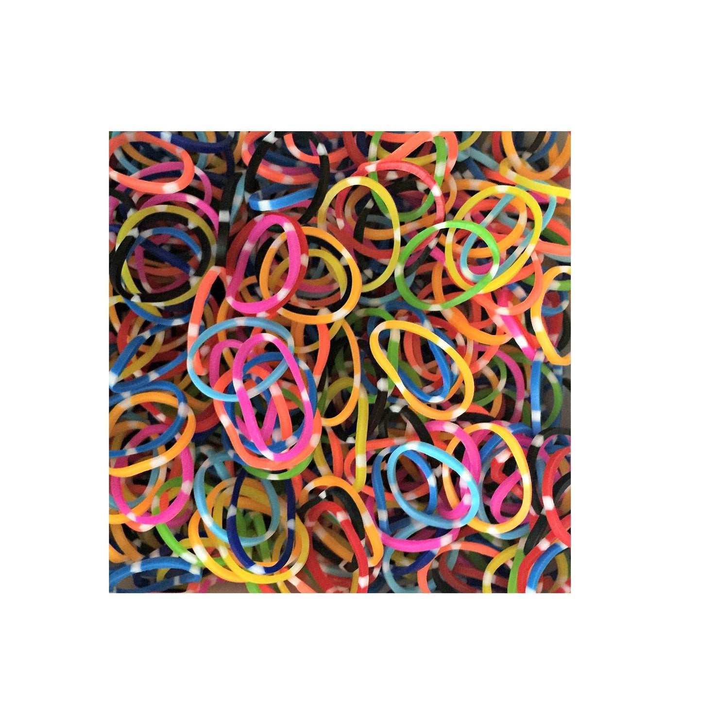 Colourful Mini Elastic Rubber Hair Bands Assorted Colours Pack of 400 6319 A