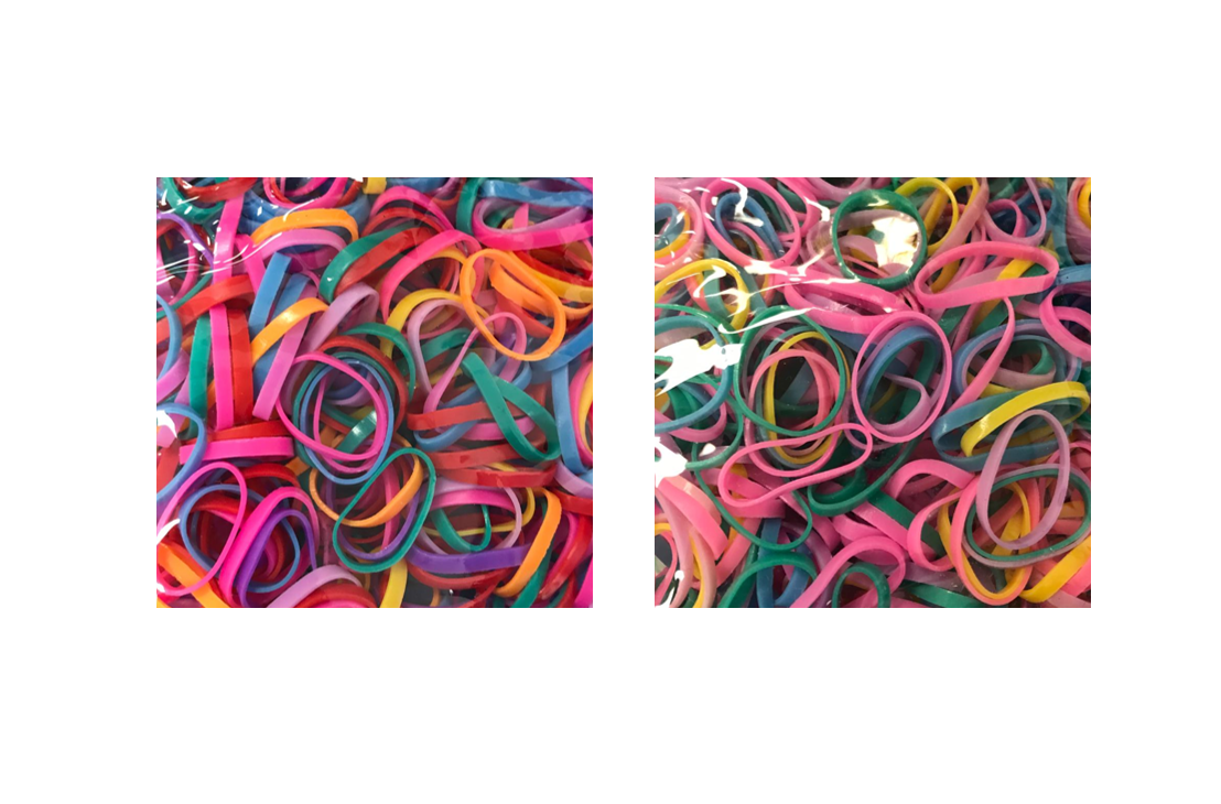 Colourful Mini Elastic Rubber Hair Bands Assorted Colours Pack of 400 6319 A