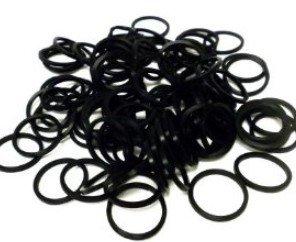 Small Black Elastic Hair Ties Bobbles Pack of 400 6320 A