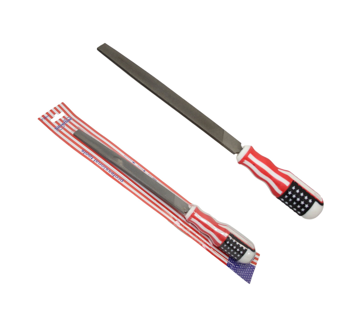 Silverline Ceramic Enamel Chrome Limescale Stain Remover Long File 8''200mm 6361