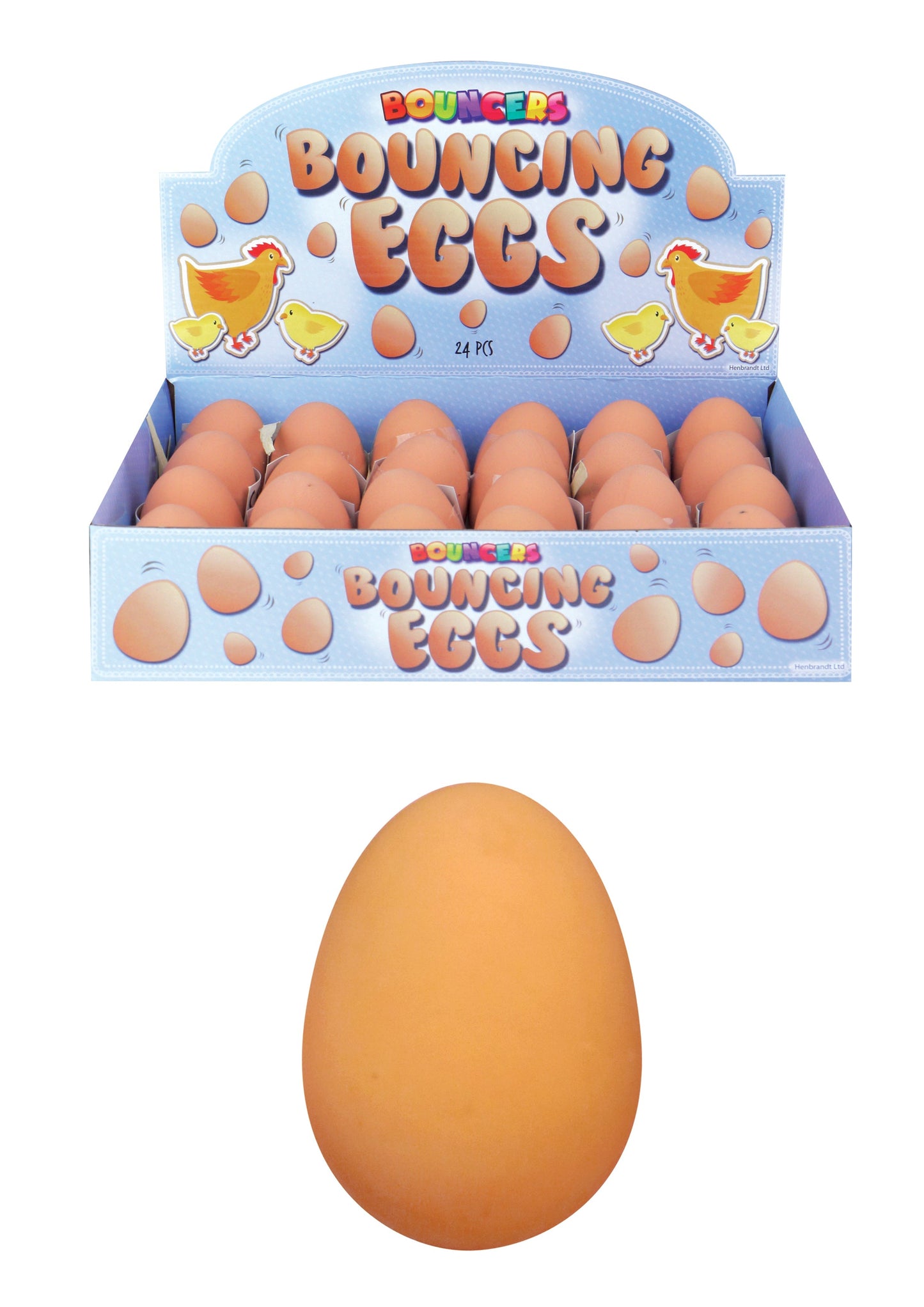 Childrens Bouncy Rubber Jet Egg Ball Bouncy Indoor Outdoor Egg Ball 5.4cm T05319