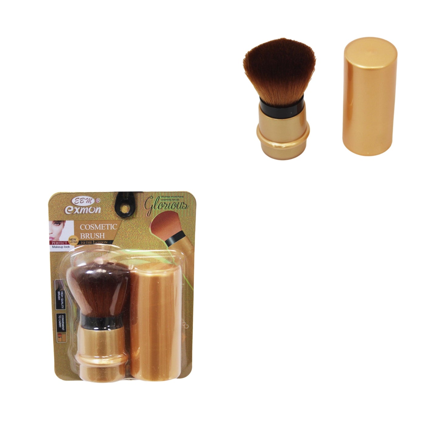 Compact Travel Pocket Size Make Up Brush Assorted Colours 6401