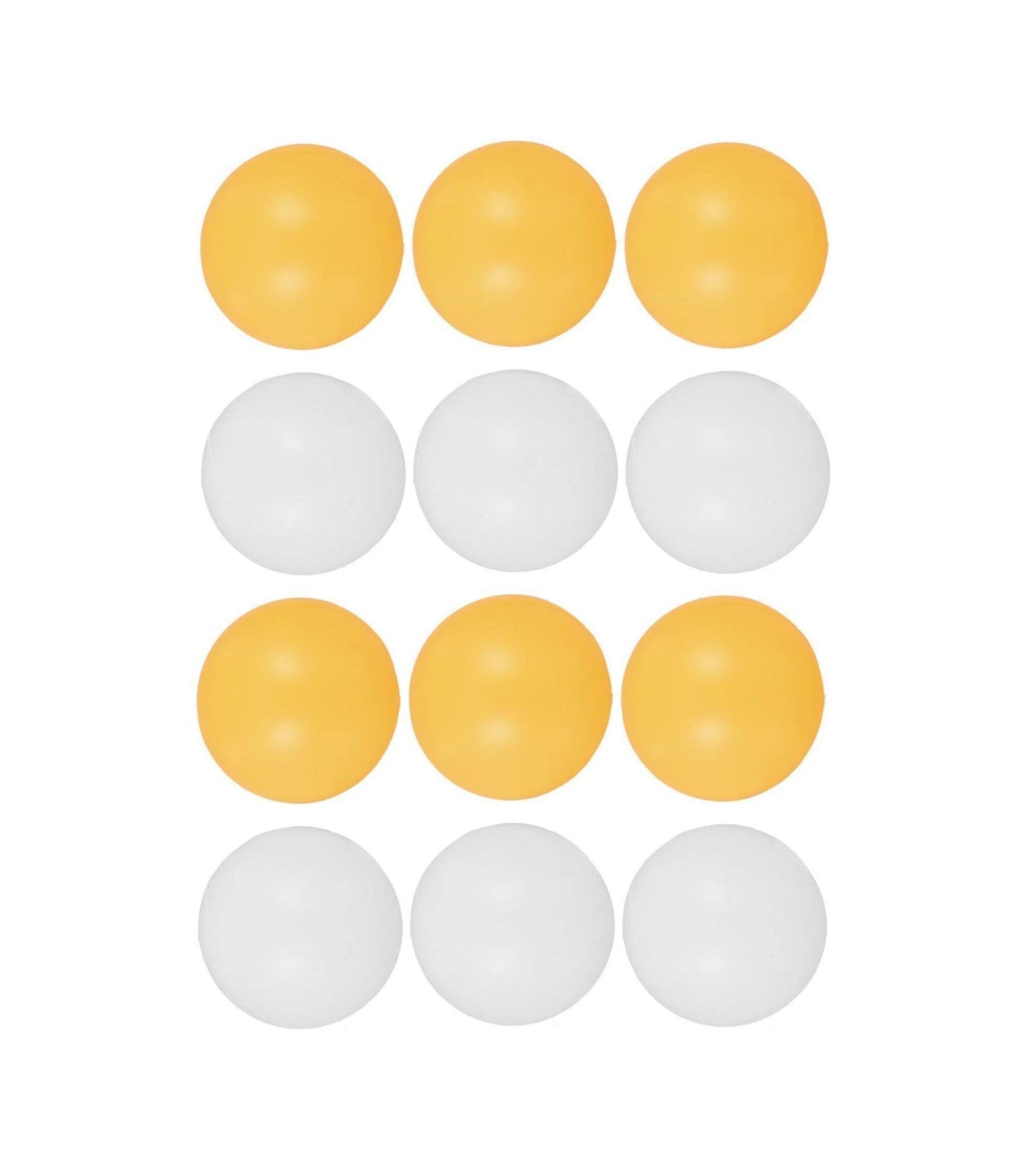 Plastic Table Tennis Ping Pong Balls 3.5 cm Pack of 12 Orange and White 6448
