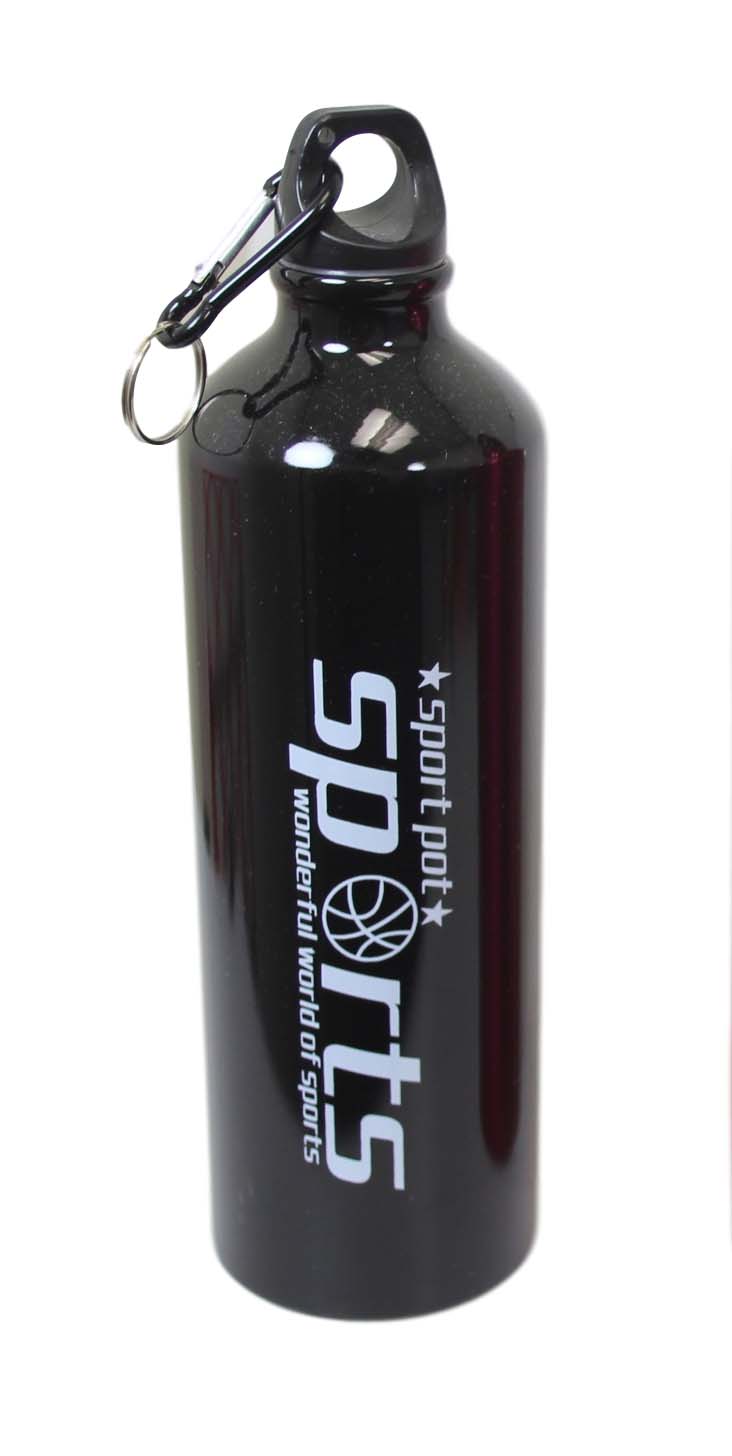 Metal Gym Sports Water Drinking Bottle Assorted Colours 22 x 7 cm 6486 A