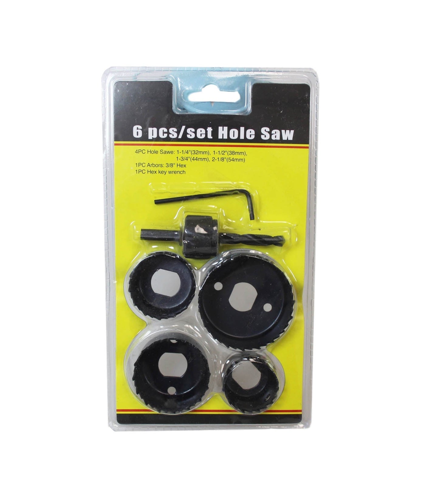 Hole Saw Cutter Set of 6 6556