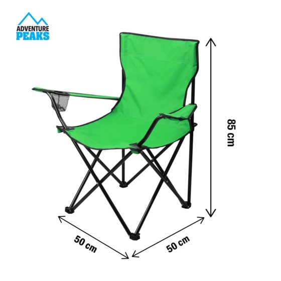 Foldable Camping Chair 50 x 50 x 80 cm Green 6620