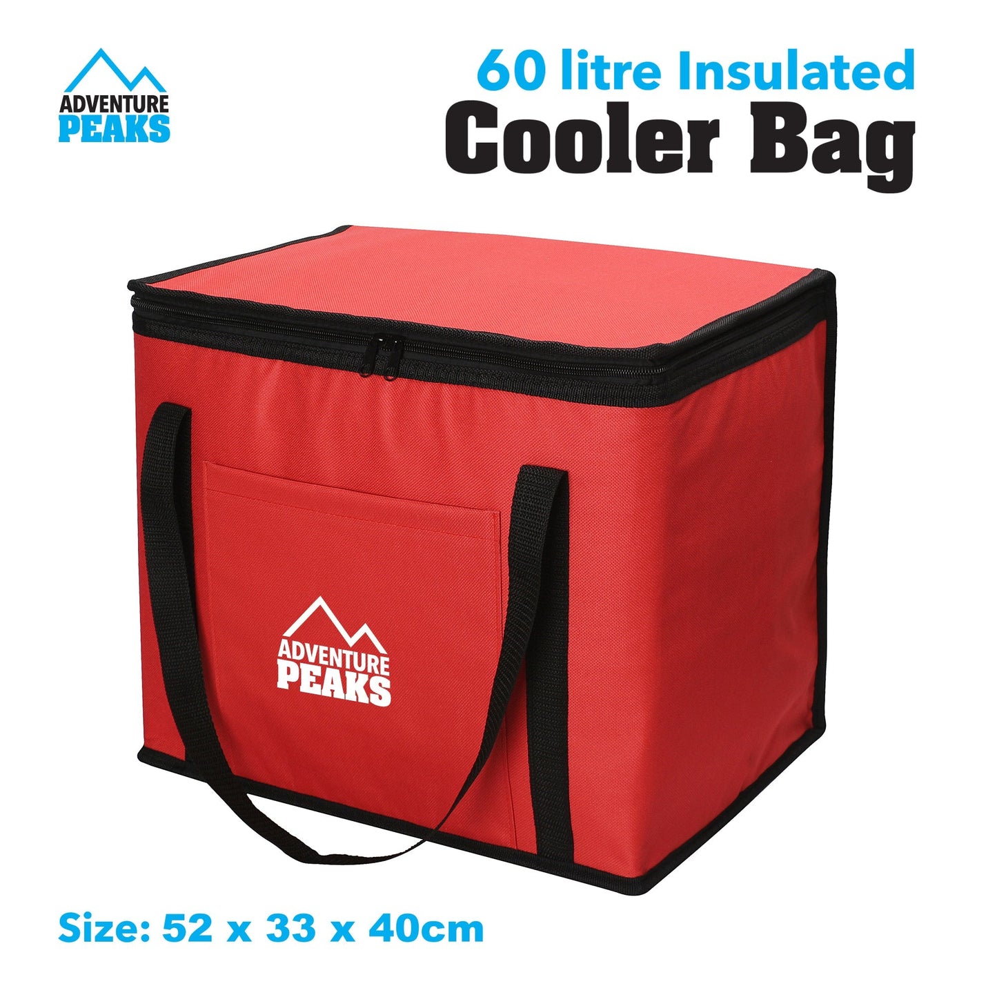 Cooler Bag 60L 52 x 33 x 40 cm Red 6632