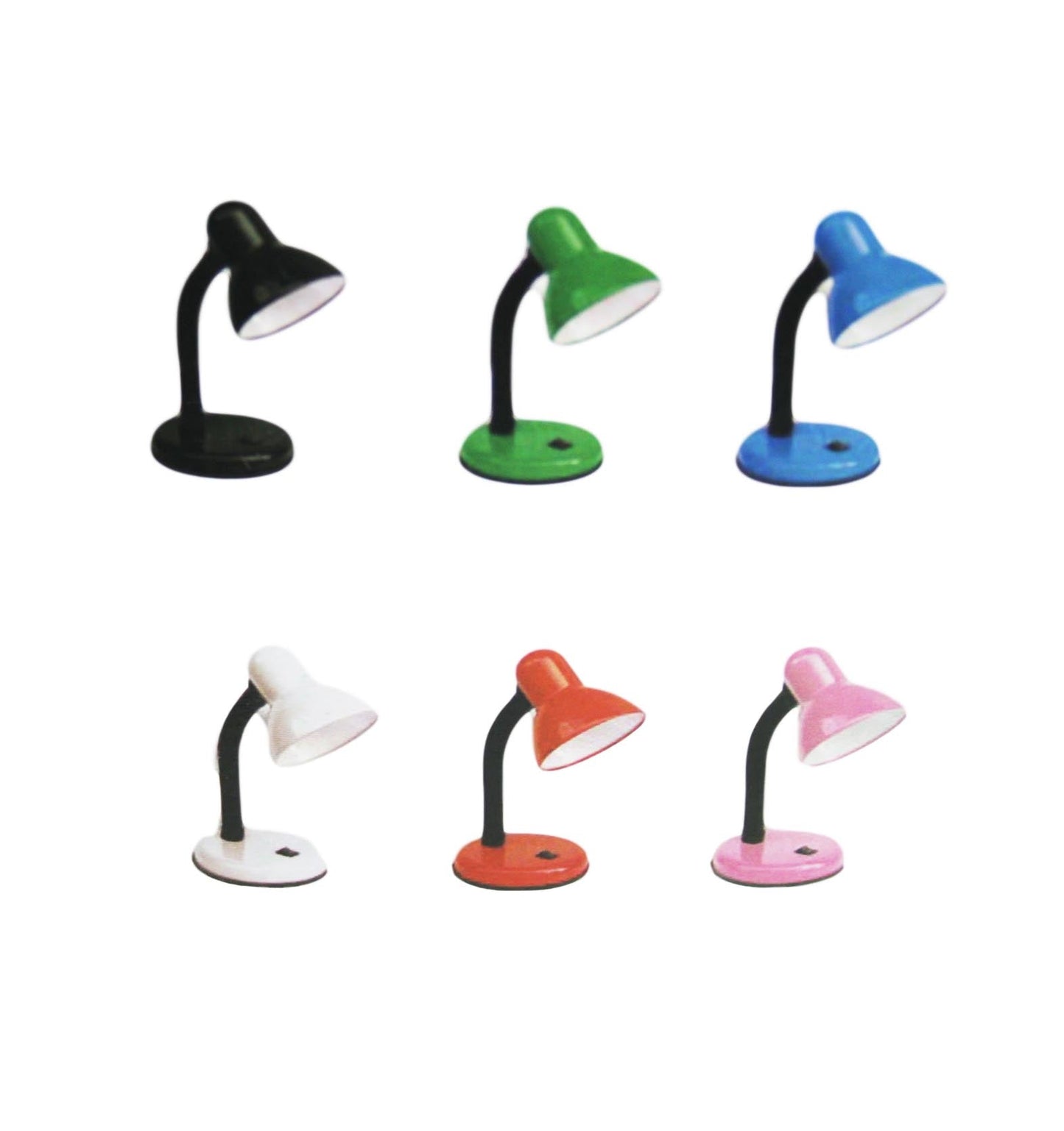 Adjustable Desk Office Home Lamp 220v 14cm x 32cm Assorted 9675 Colours Random Sent 6633
