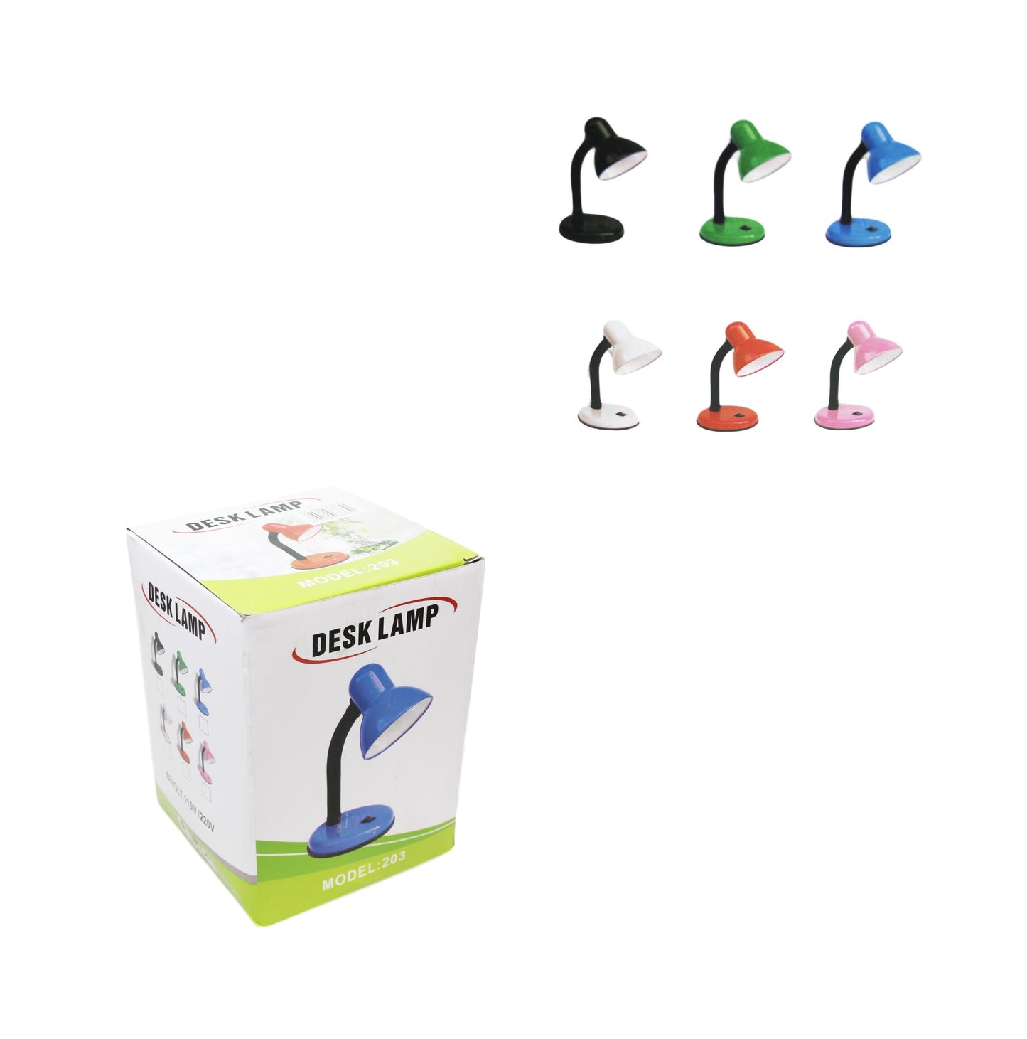 Adjustable Desk Office Home Lamp 220v 14cm x 32cm Assorted 9675 Colours Random Sent 6633