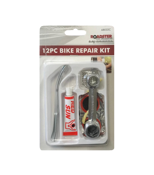 Bicycle Bike Wheel Tyre Puncture Repair Kit 12 Pieces 68032C