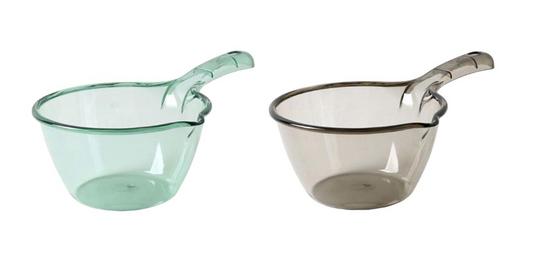 Bathroom Transparent Coloured Plastic Water Scoop 29 cm Assorted Colours 6809