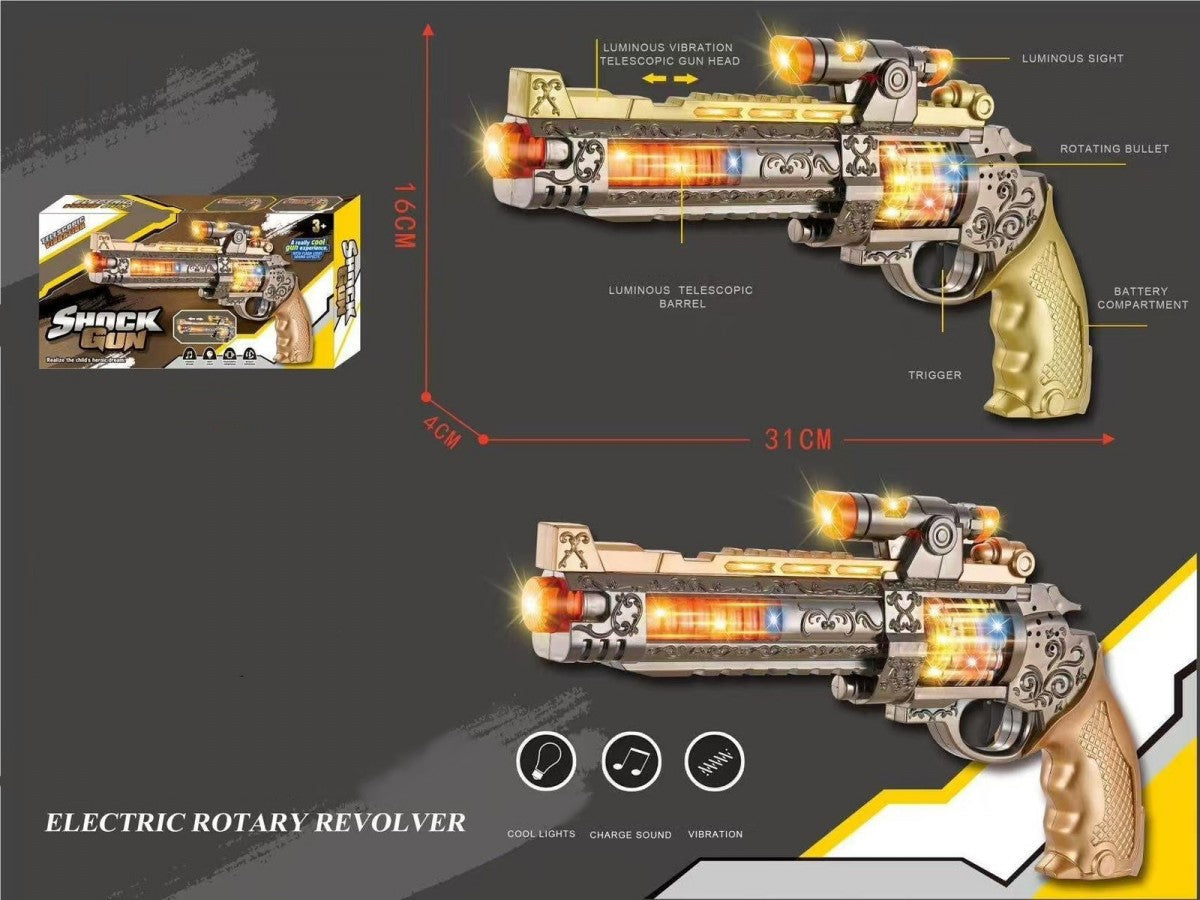 Revolver With Light And Sound Effects