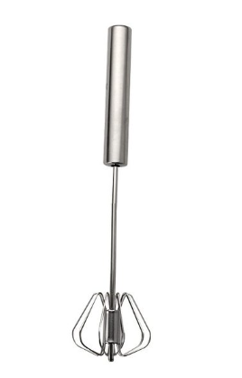 Metal Hand Press Egg Whisk Beater