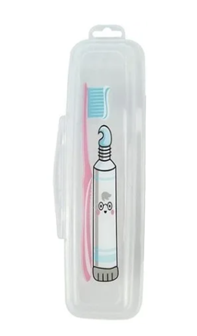 Portable Travel Clear Toothbrush Holder Case Box 22 x 6.5 x 4 cm 6874