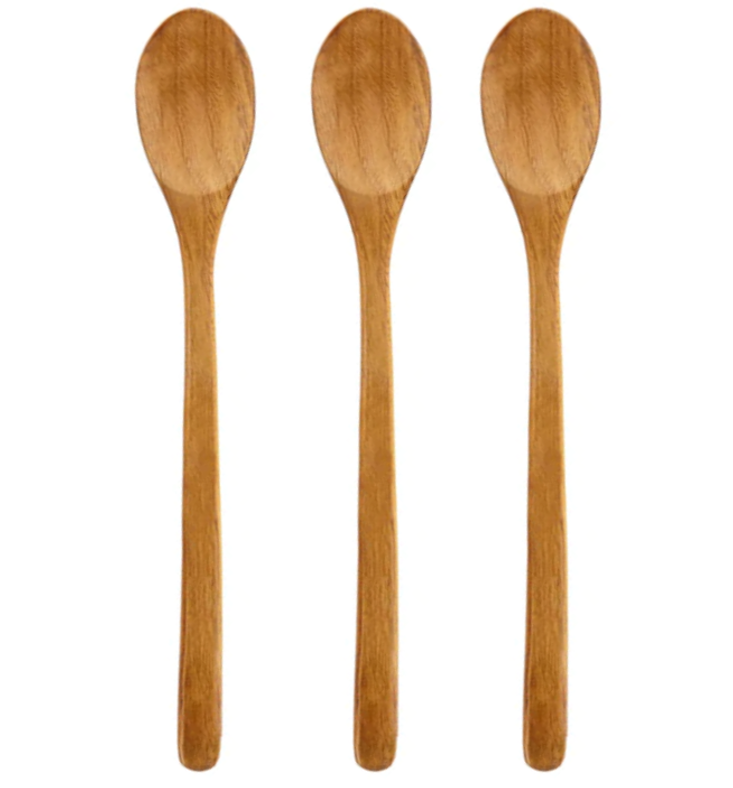 Wooden Kitchen Spoons 23 cm Pack of 3 6884