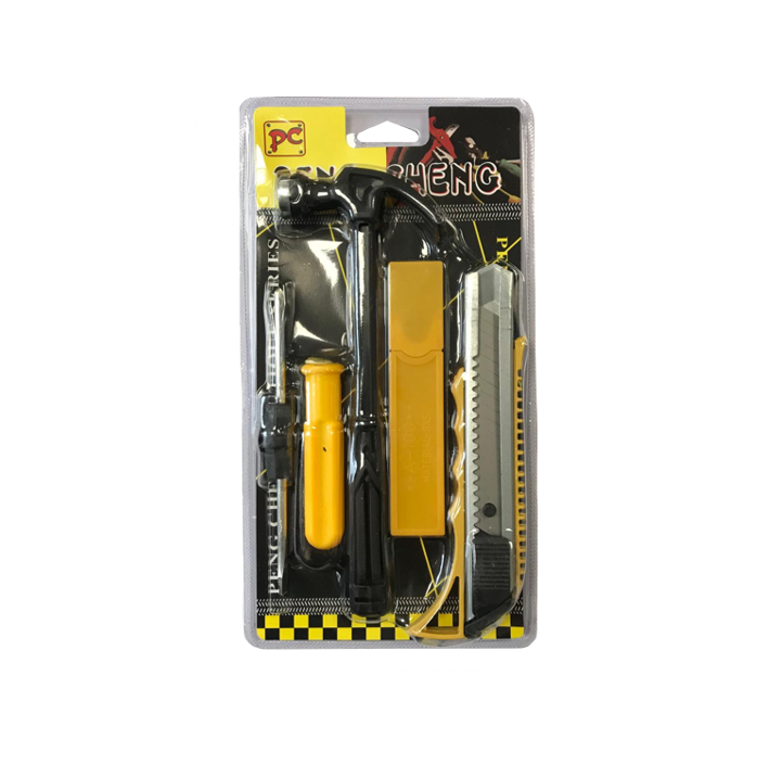 DIY Tools Set of 4 Hammer Screwdriver Stanley Knife 6919