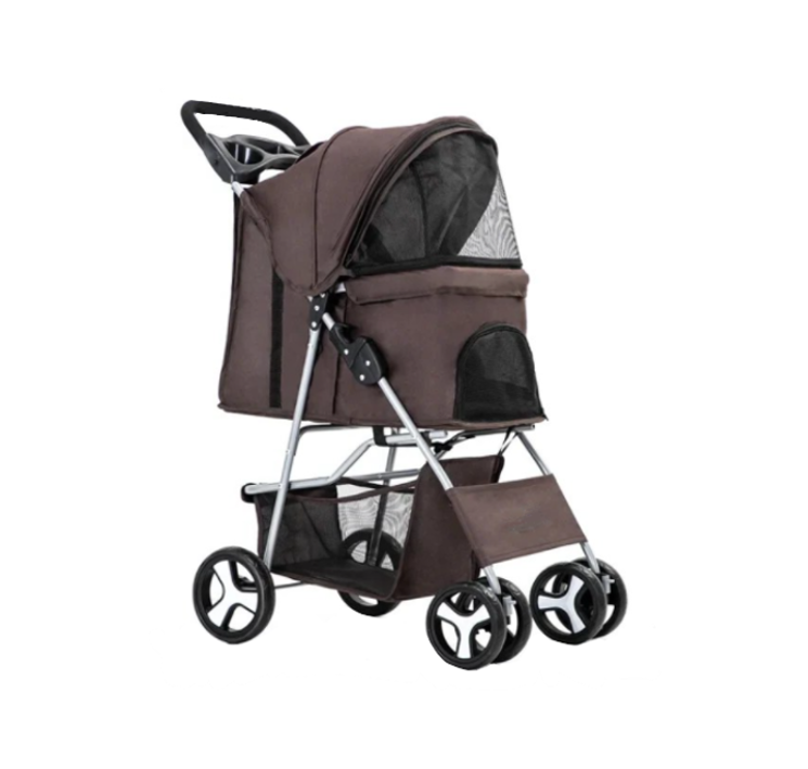 Pet Dog Pram Buggy Stroller with Foam Handle 80 x 75 x 40 cm Assorted Colours 6942