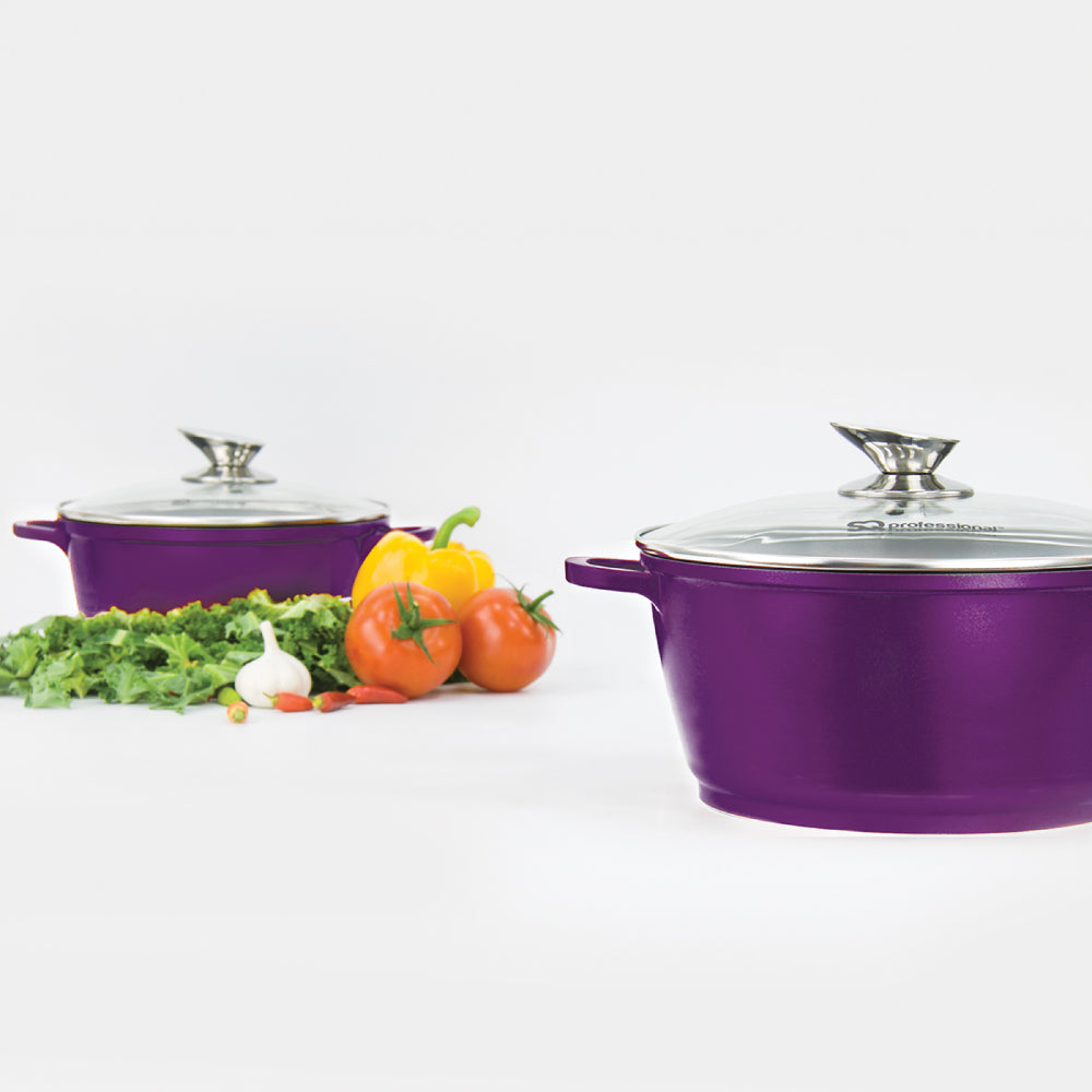 SQ Professional Nea Stockpot Set of 5 Viola P97156