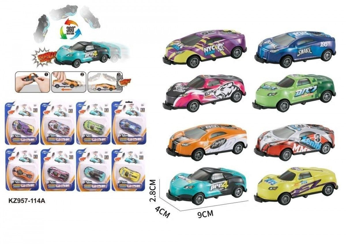 360 Spinning Friction Launch Cars (Pack Of 12)