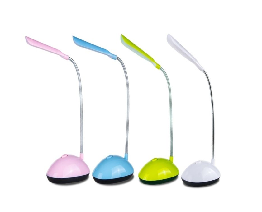 Mini Office Bendy LED Light Table Desk Lamp 23 cm Battery Operated Assorted Colours 7068 A