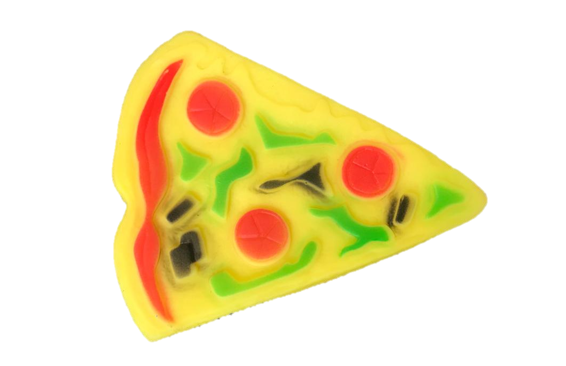 Pet Dog Toy Squeaky Pizza Slice 11 cm 7093
