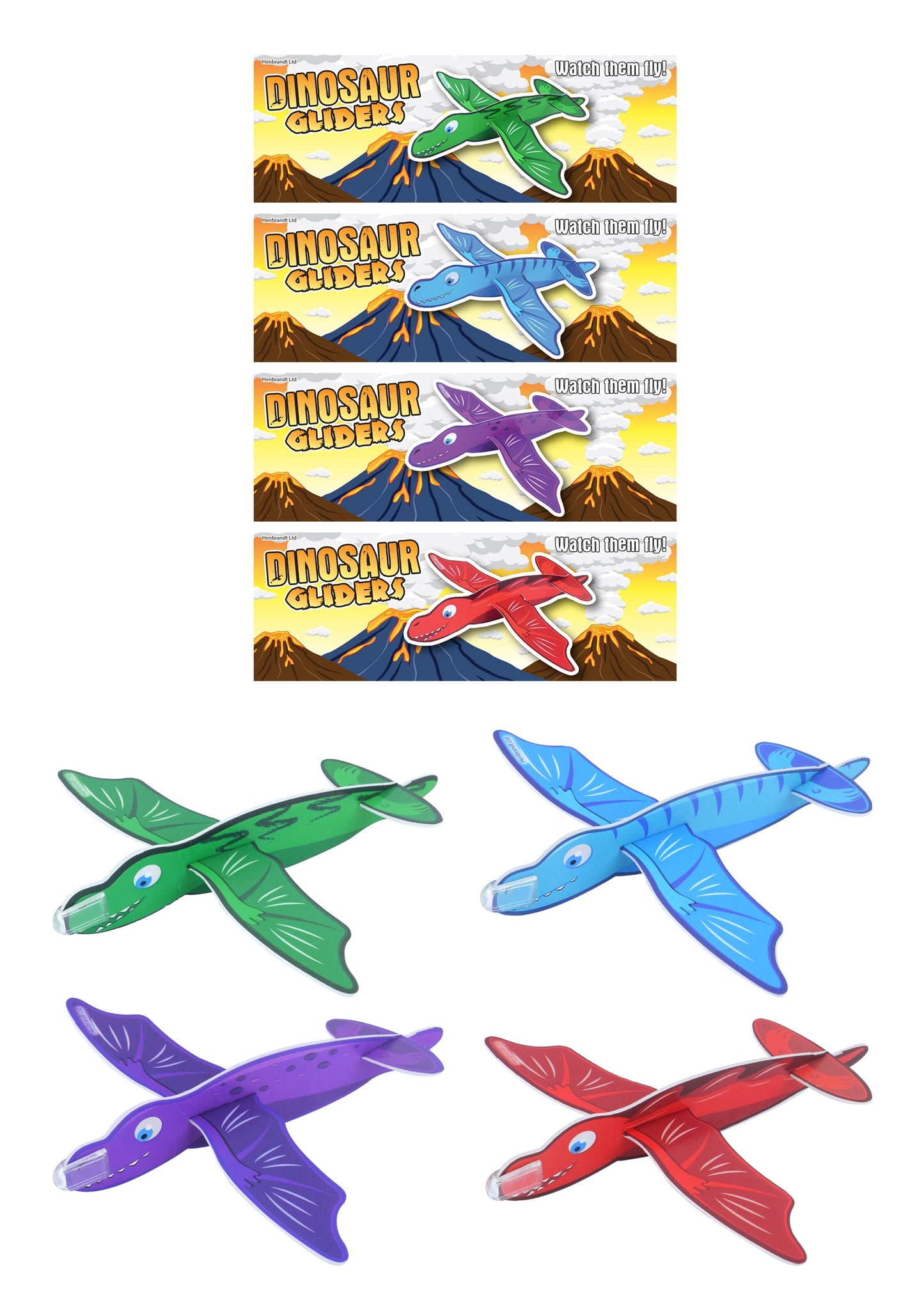 Dinosaur Gliders 1pcs Assorted Designs (17cm) R35367