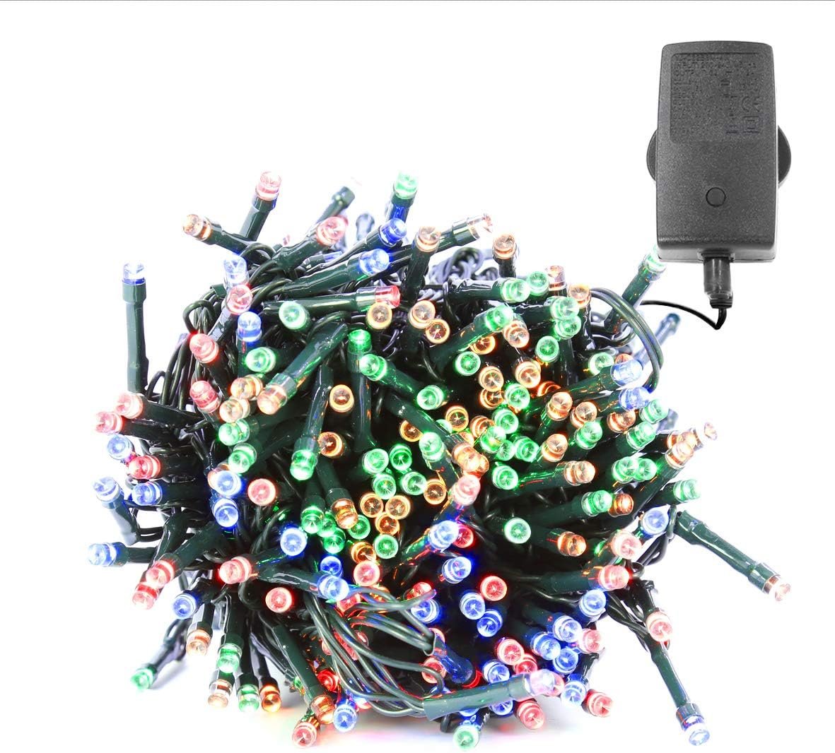 200 Multi Colour LED Christmas Fairy String Chaser Lights