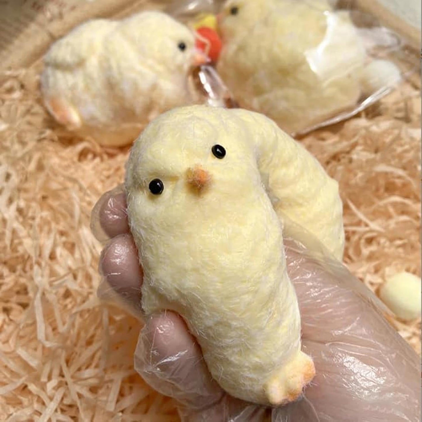 Squishy Taba Squish Cute Easter Chick Fidget Stress Relief Toy