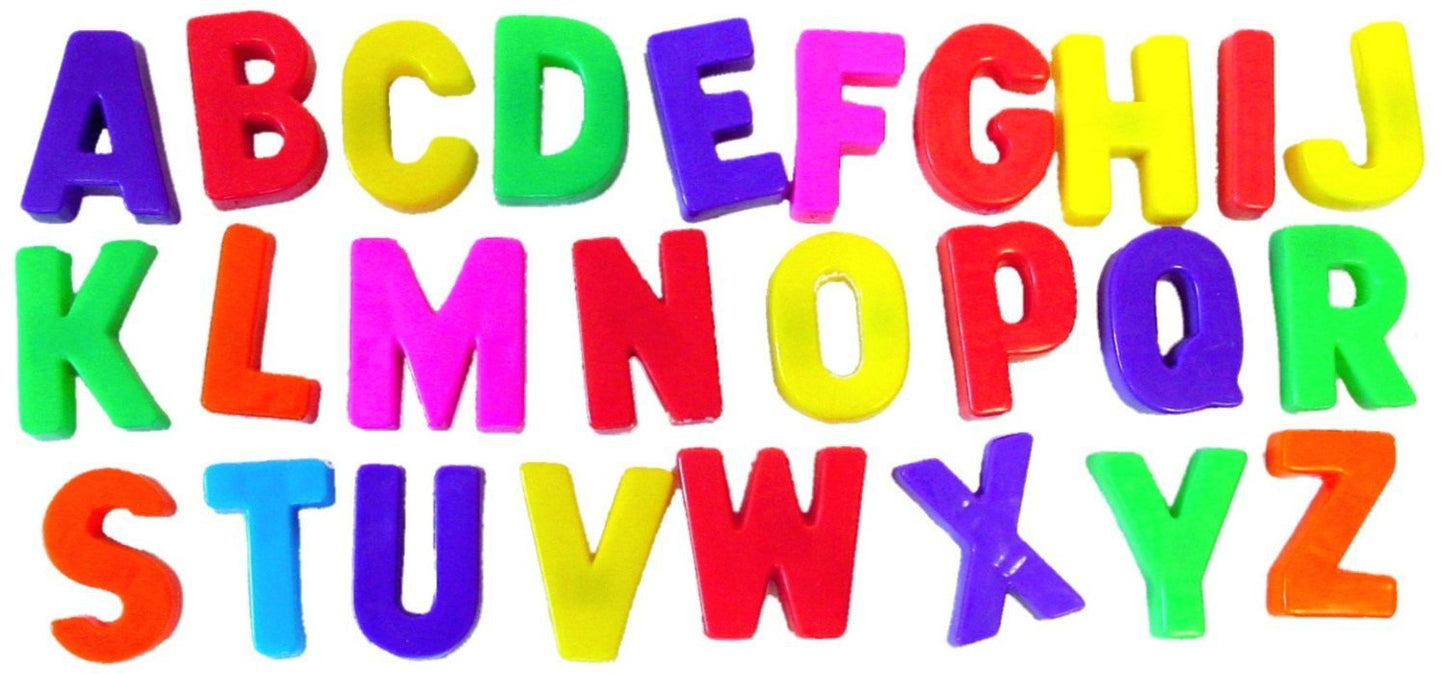 Fridge Magnets Alphabet Letters / Numbers with Symbols Assorted Designs 8201 / 1989