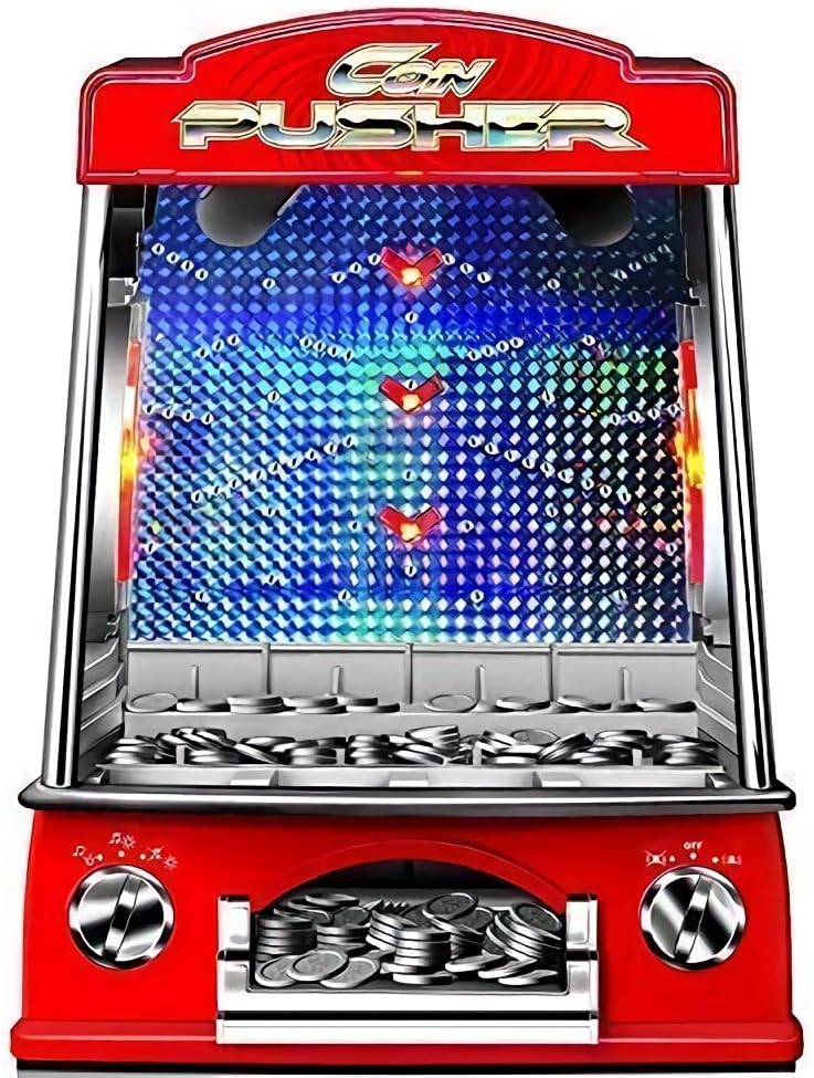 Coin Pusher Slot Arcade Game With Music & Lights