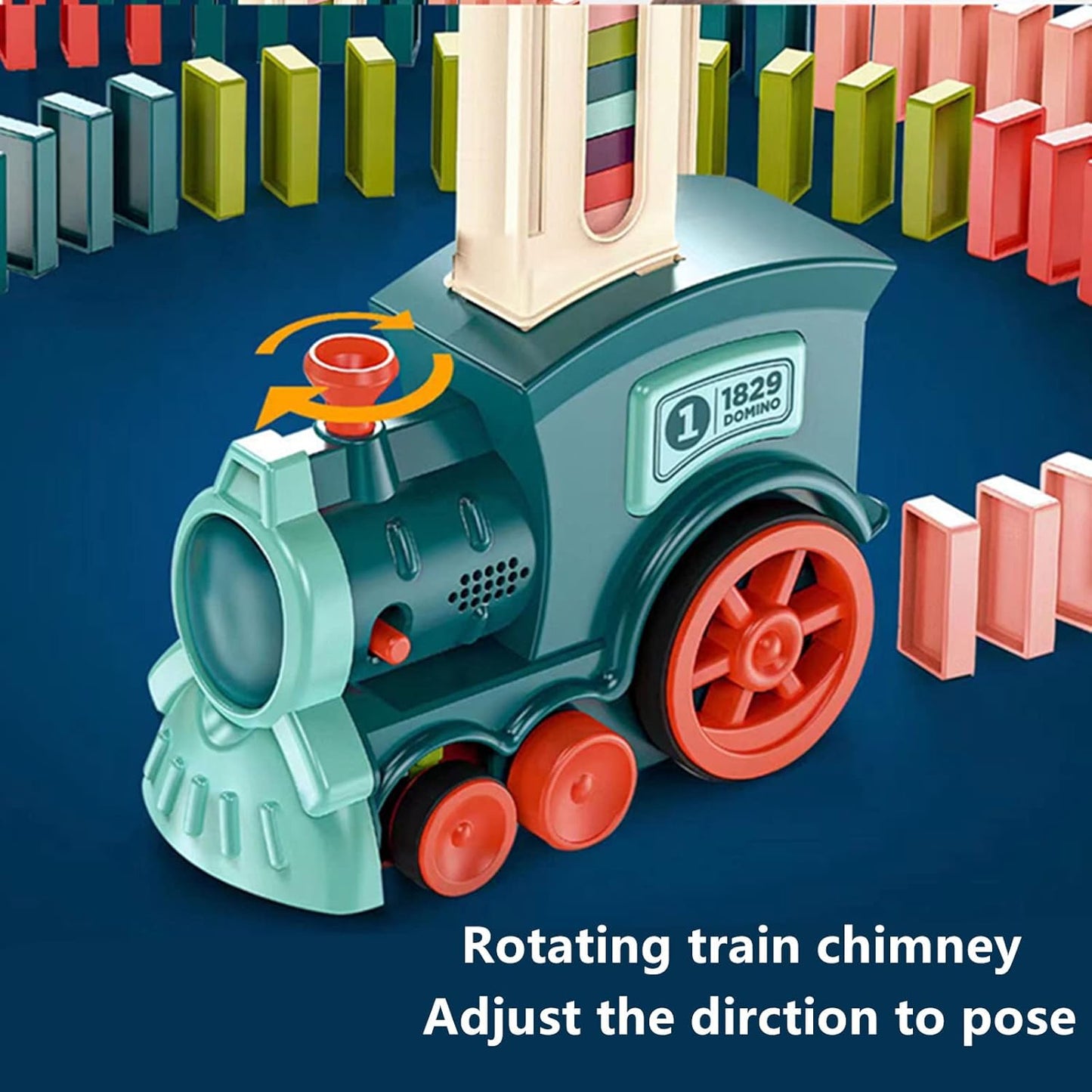 Domino Blocks Automatic Train Stacker Toy Set