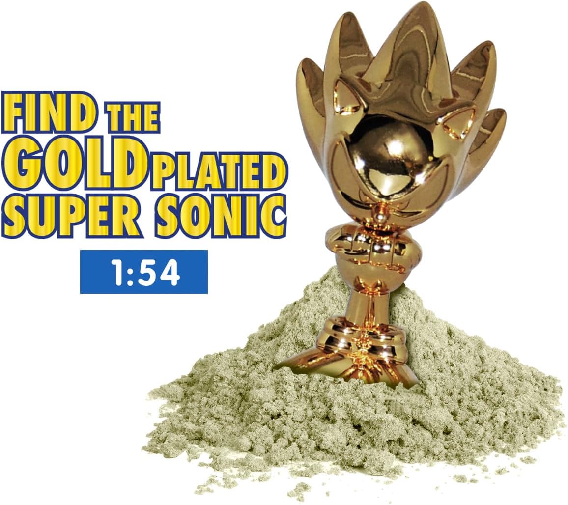 Sonic The Hedgehog Mine Kit Dig‑and‑Discover Toy - 7 Figures To Collect (Includes Rare Gold-Plated Supersonic)