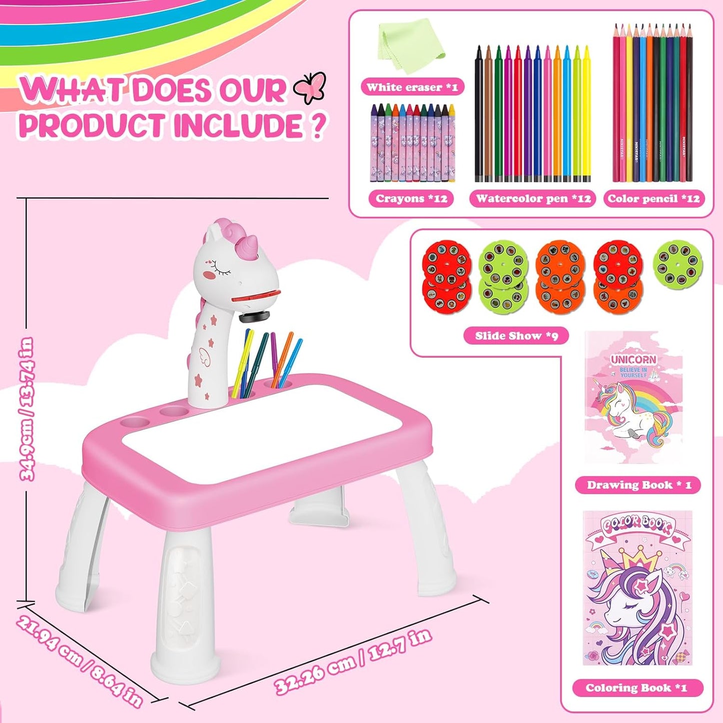 Unicorn Project Painting Kids Mini Table