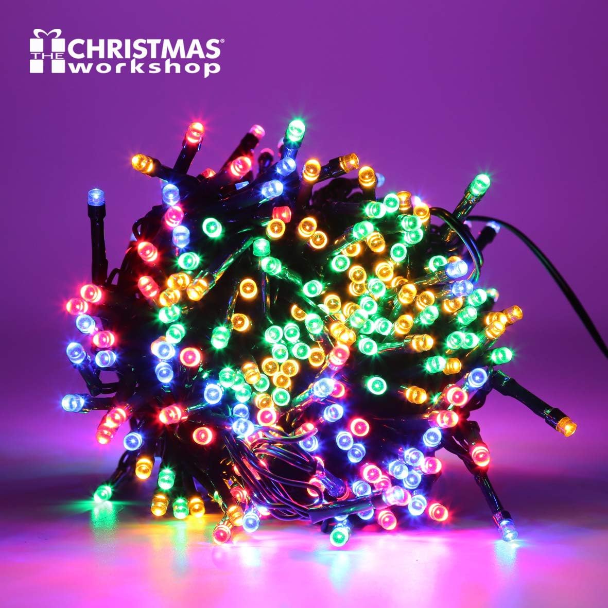 200 Multi Colour LED Christmas Fairy String Chaser Lights