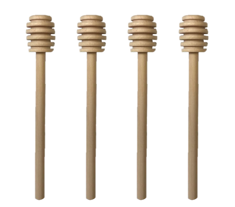 Wooden Honey Dripping Spoon 15 x 2.3 cm Pack of 4 7204