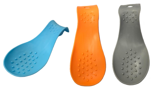 Silicone Cooking Spoon Rest 21 x 10 cm Assorted Colours 7259
