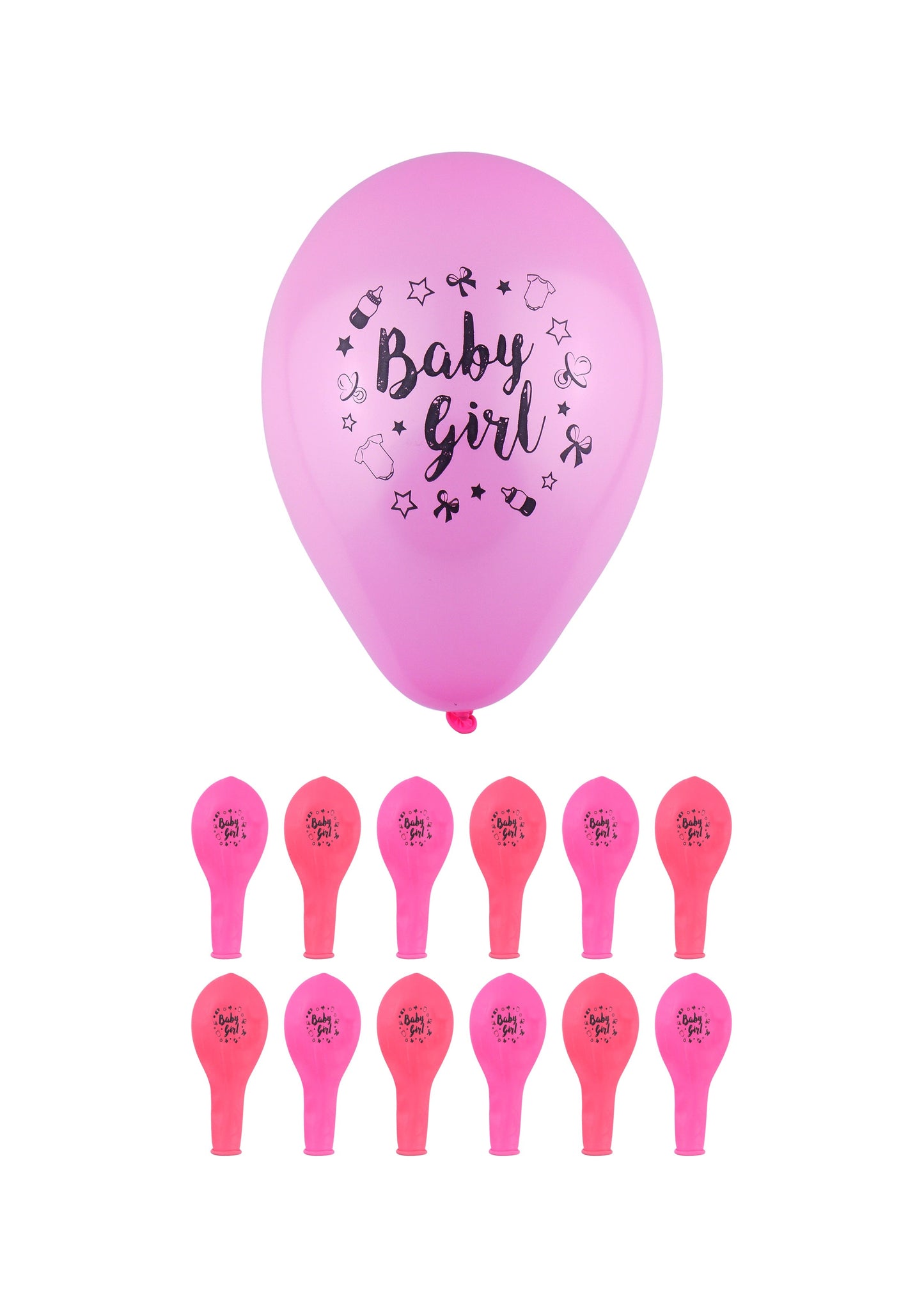 Baby Girl' Party Birth Celebration Balloons Pink 23 cm X38746