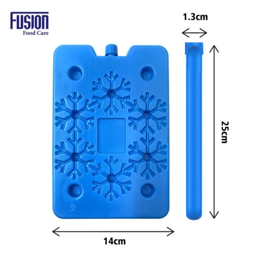 Freezer Ice Pack 24 x 15 x 1.3 cm Set of 4 Assorted Colours 7329