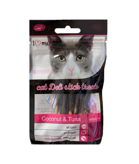 Pet Cat Treats Deli Sticks Coconut & Tuna 25g 74368