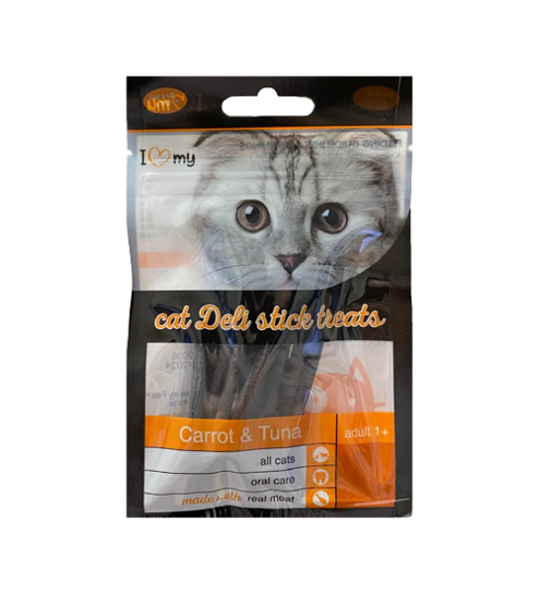 Pet Cat Treats Deli Sticks Carrot & Tuna 25g 74369