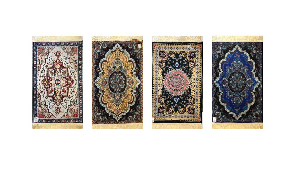 Prayer Mat Rug with Fringe 50 x 80 cm Assorted Colours and Designs 7537
