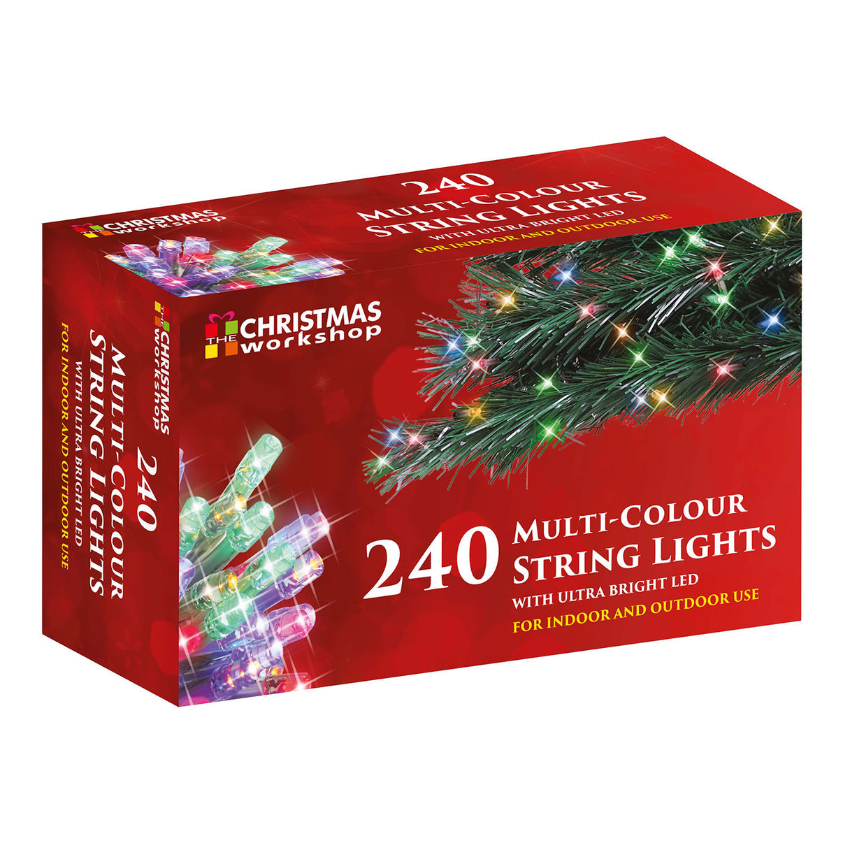 240 Multi Colour LED Christmas Fairy String Chaser Lights