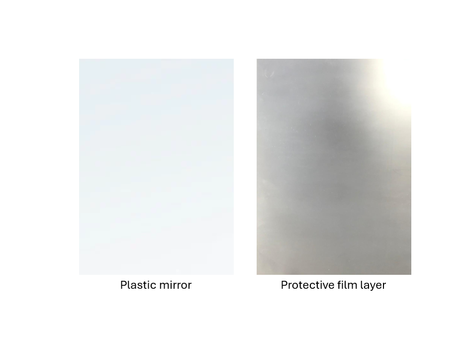 Large Plastic Mirror Sticker 30 x 40 cm Assorted Designs 7551