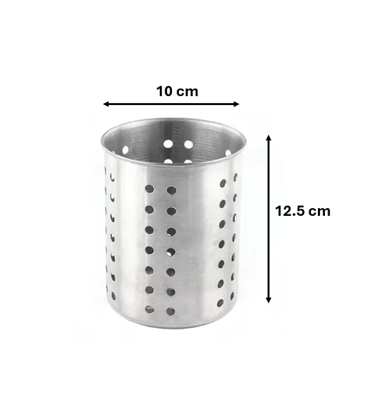 Small Metal Cutlery Drainer Cooking Utensil Holder 12.5 x 10 cm 7553