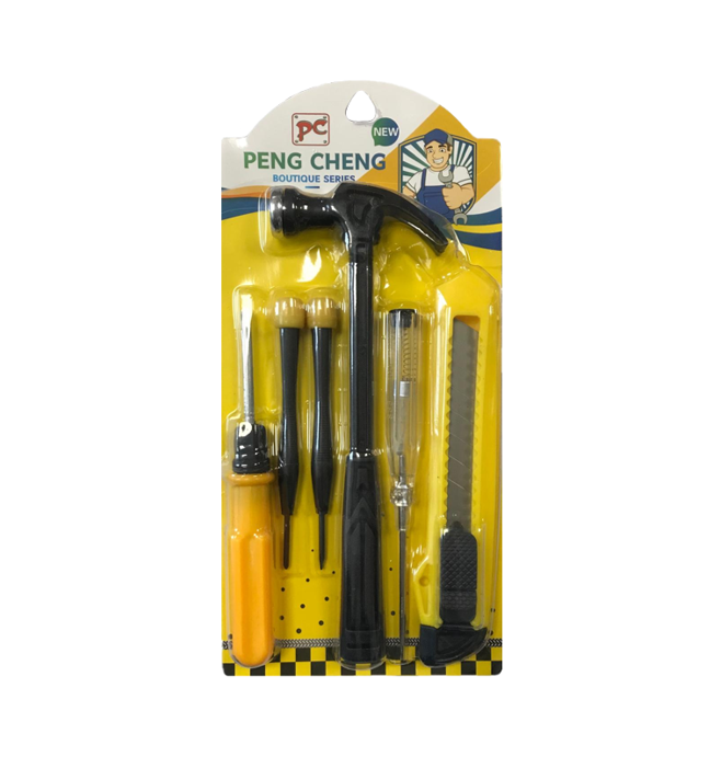 DIY Tools Set of 6 Hammer Stanley Knife Screwdrivers 7665